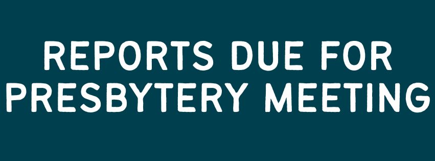 REPORTS DUE FOR SCC MEETING (1)